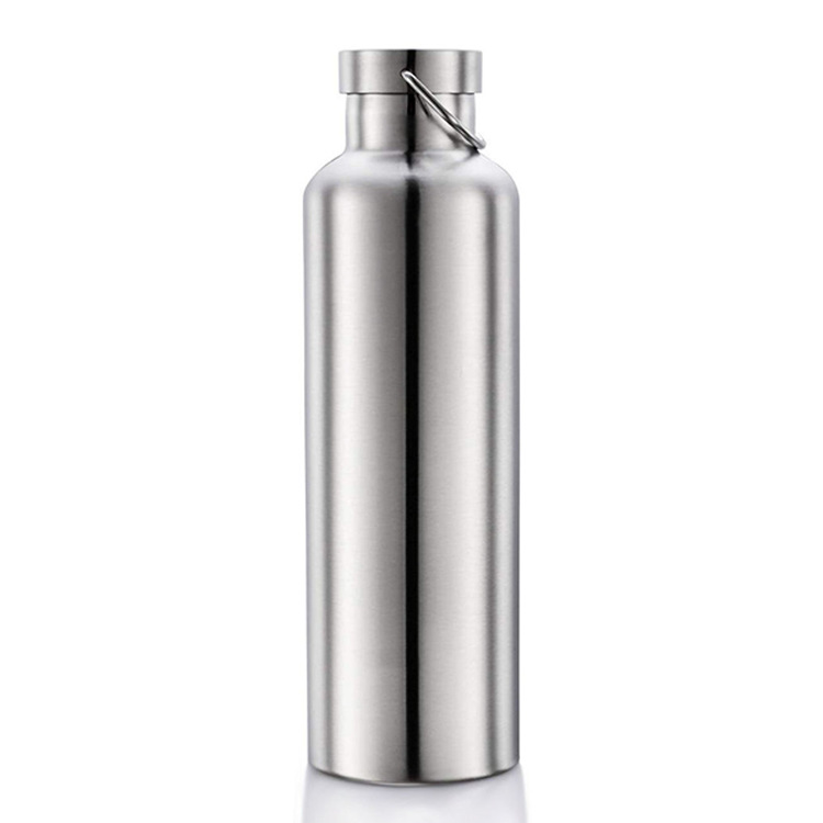 Cross-border double-layer vacuum stainless steel insulated cup, double-lid portable travel kettle, large-capacity outdoor sports water kettle Item Picture