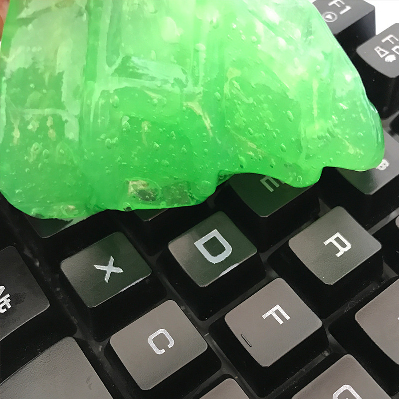 Magic Cleaning Mud, computer keyboard cleaning glue, Air conditioning outlet cleaning soft glue, car Dust removal glue Specification drawing