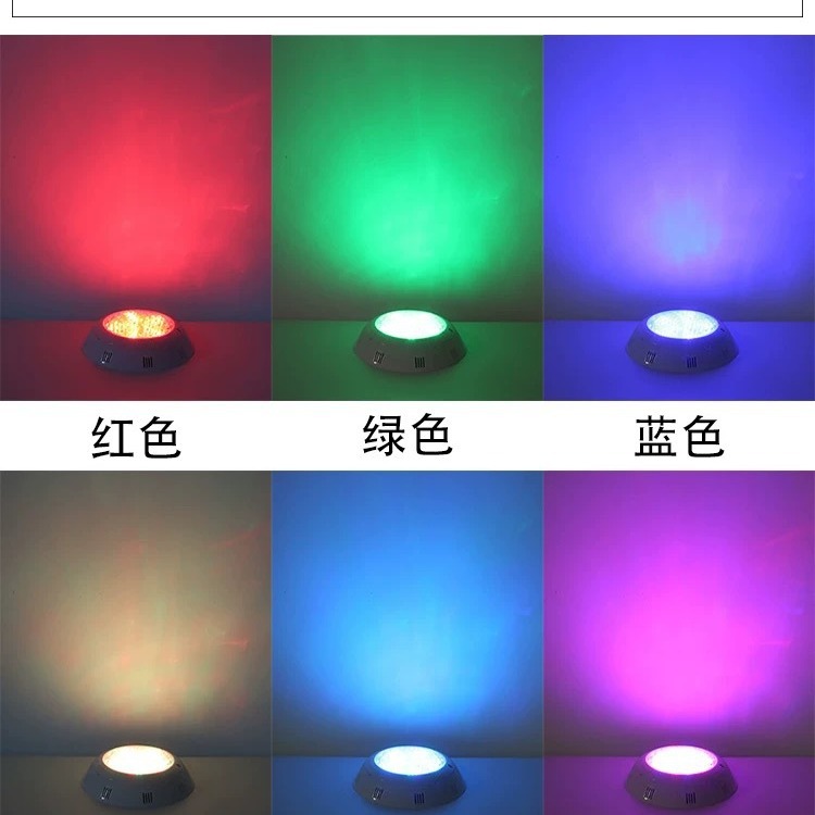 Cross-border led swimming pool bath wall lamps, underwater fish pond pool lamps, diving seven-color underwater wall-mounted lighting details Picture