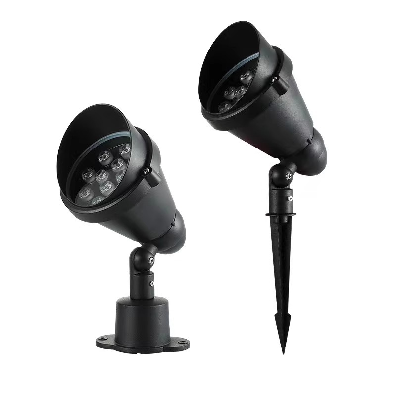 Ground insertion lights, outdoor waterproof seven-color yellow light, tree lights, led lawn landscape garden, simple focused cob spotlights Application Scenario