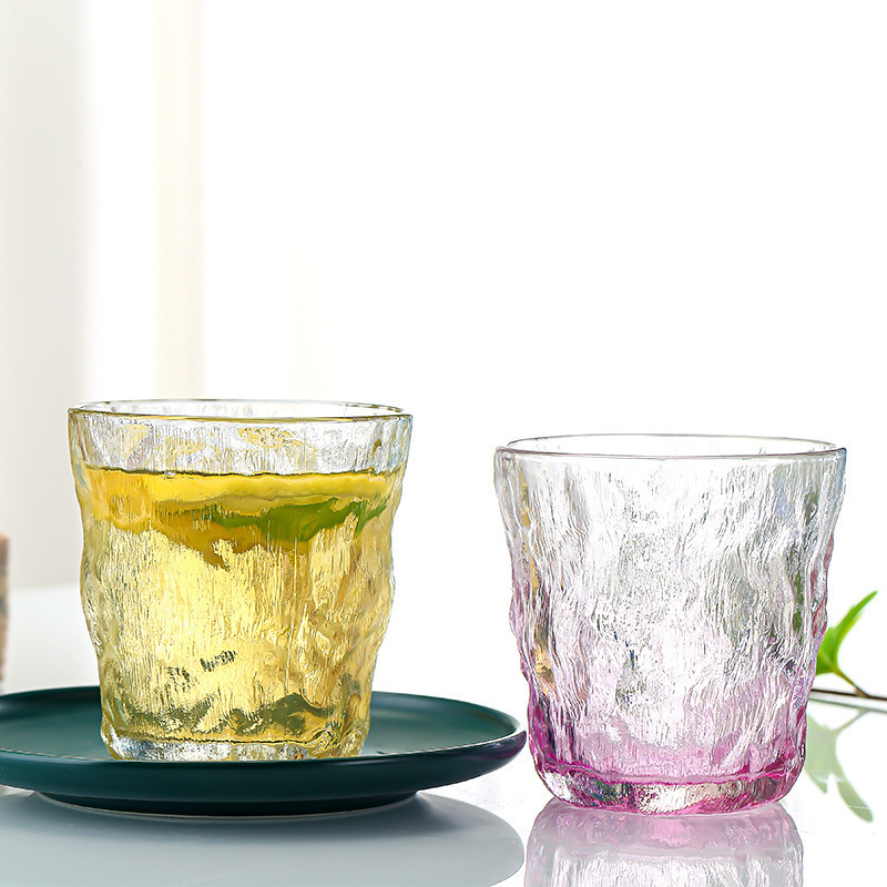 Colorful glacier cup, women's summer thickened beer, home red wine, milk and tea cup, men's ins style drink cup, coffee Specification drawing