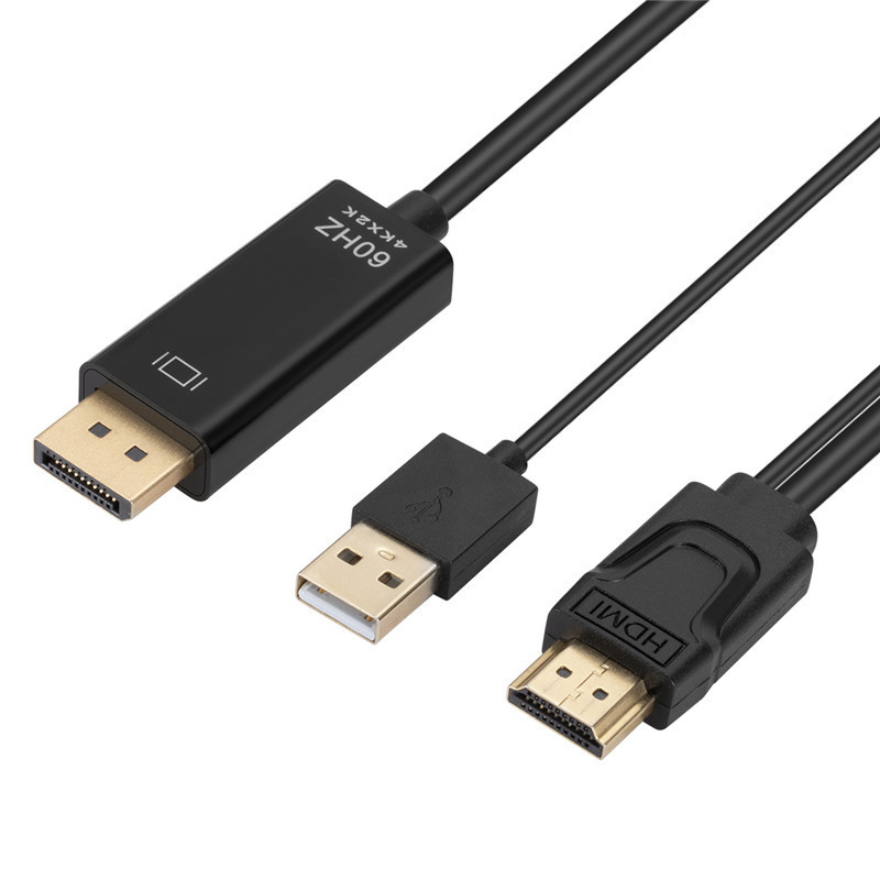 HDMI to large DP display cable 4K high-definition video Displayport connect to a computer to convert hdmi to dp Application Scenario