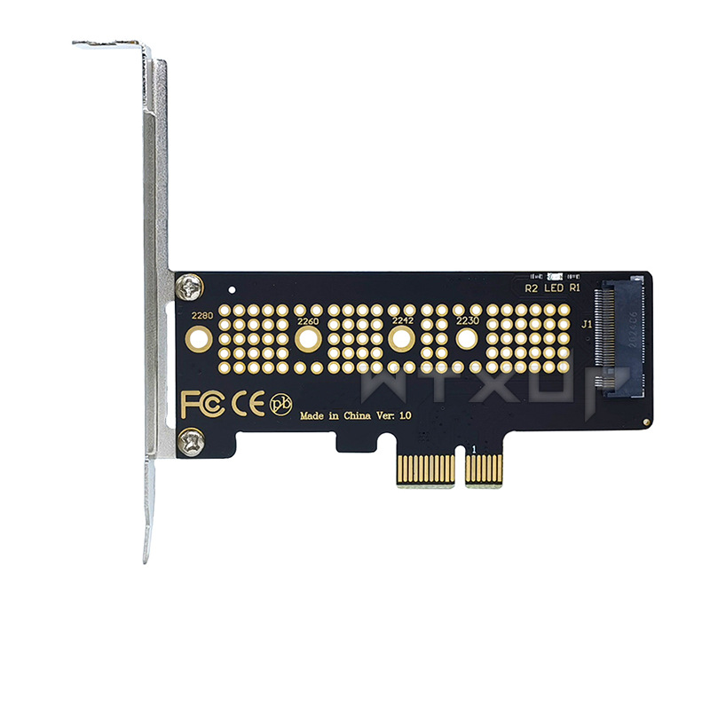 M.2 NVME SSD hard disk adapter PCIE PCI-E4.0 X1 X4 X8 x16 high-speed expansion adapter card Specification drawing