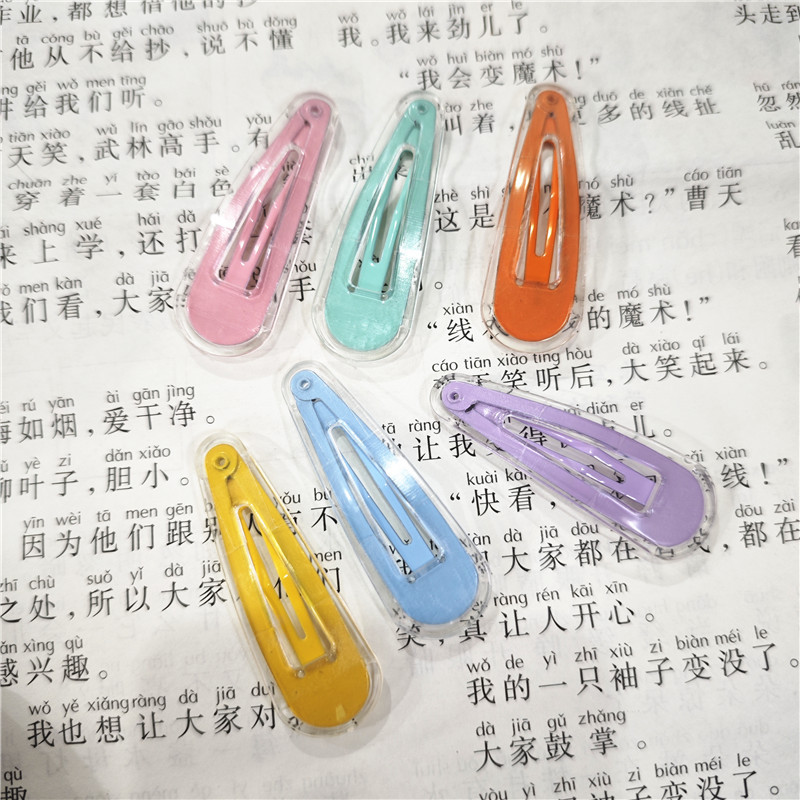 High-end handmade diy hair clips, water drop clips, children's hair accessories, colorful case hair clips, hair accessories, headwear, clothing accessories Specification drawing