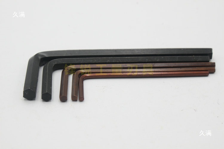 CNC accessories L2L2.5L3L4L5L6, hexagon socket double-head screw turning tool, L7 type wrench, hexagonal groove inside details Picture