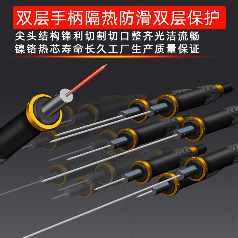Foam polystyrene board, pearl cotton, KT board, hole-making electric pen, electric hot cutting knife, engraving needle, hot melt pen, slotting and hole-making machine Application Scenario