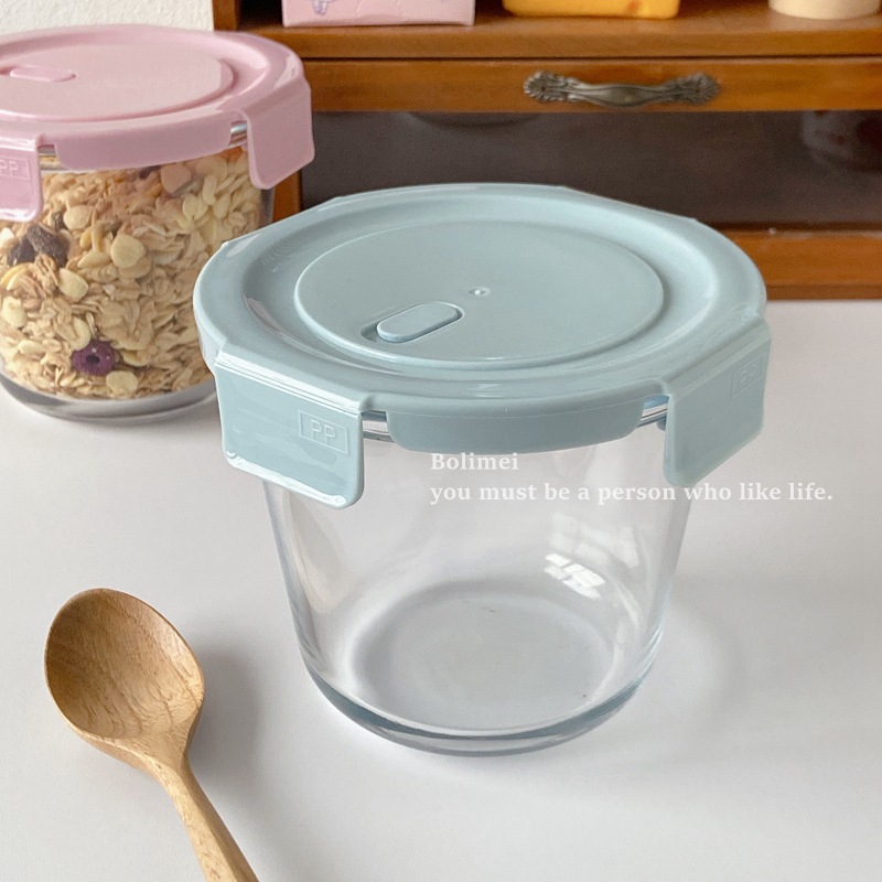 Bolimei high borosilicate glass fresh-keeping bowls with LIDS, sealed salad bowls, soup buckets, student lunch boxes, environmentally friendly Application Scenario