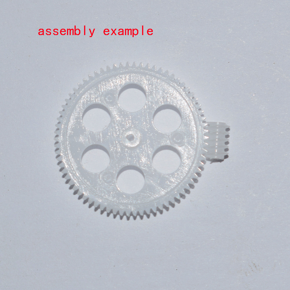 Five toy accessories for 0.3-module 3.5*5mm worm turbine holes and 0.7-0.8mm plastic helical gears Specification drawing