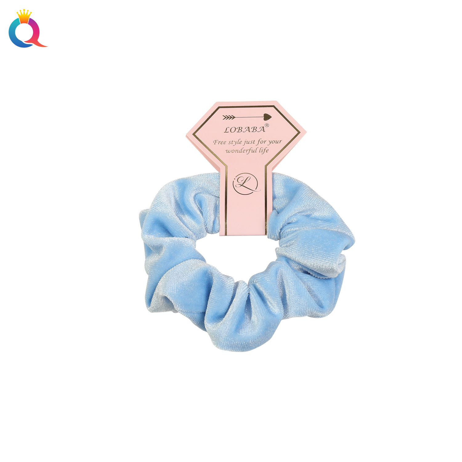 Qiyue Cross-border Korean Velvet Large Intestine Hair Tie Autumn and Winter updo Ponytail Velvet Hair Tie Hair Tie Wholesale Large Intestine Hair Tie Item Picture