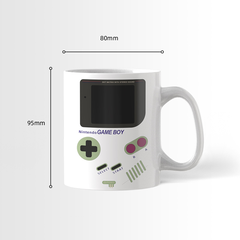 Large-capacity ceramic water cup, color-changing mug, trendy and cool battery, gradient temperature-sensing color-changing ceramic mug Application Scenario