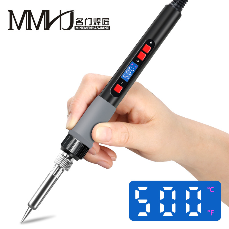 Cross-border strictly selected digital display adjustable temperature constant temperature soldering iron, internal heating type 60W soldering pen, 110V electric soldering iron manufacturer full figure