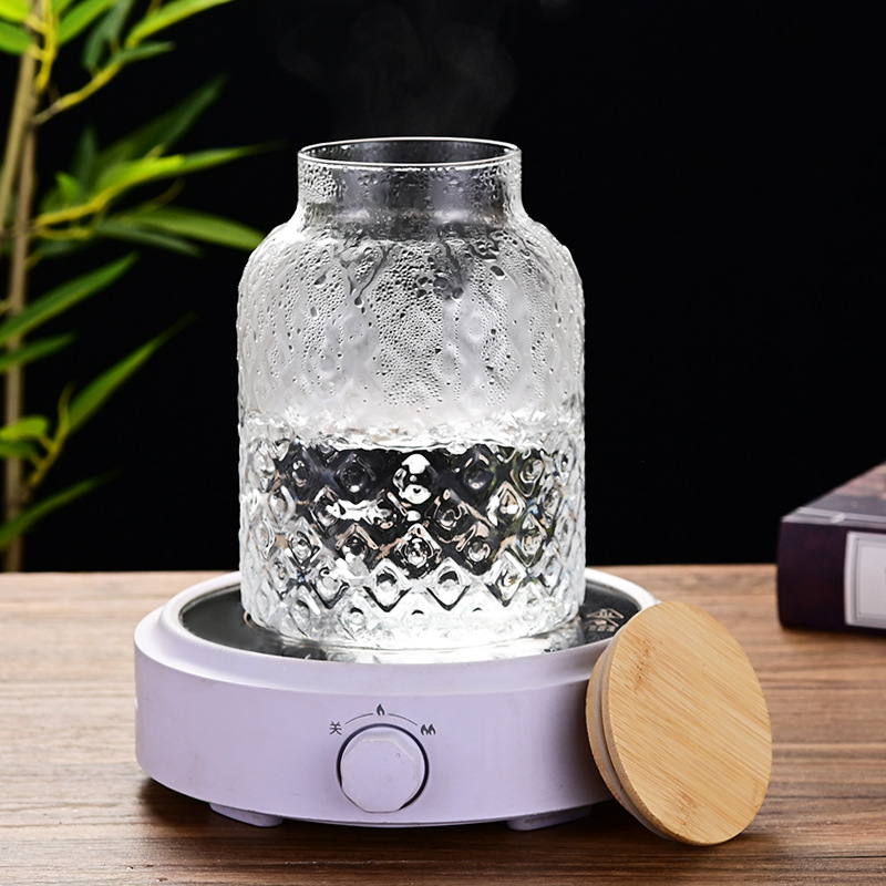 Wholesale tangerine peel storage jars, household large-diameter round transparent glass storage jars, thickened five-grain and miscellaneous grain storage jars Application Scenario