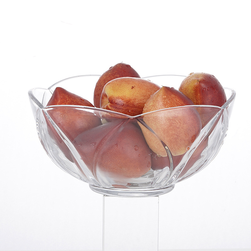 Crystal glass fruit platters and fruit boxes, creative salad plates for home living rooms, practical gifts for hotels and KTVS Item Picture
