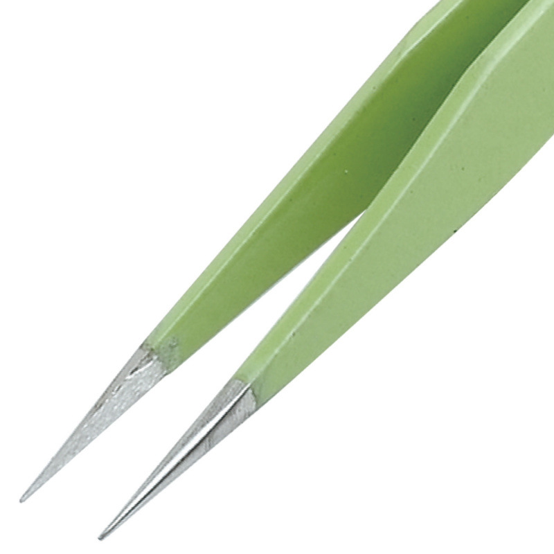 Taiwan Bao 1PK-101T anti-static, insulating and anti-magnetic round-pointed tweezers (120mm) Specification drawing