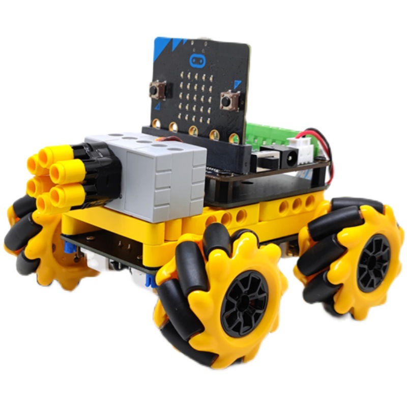 microbit Car McNamm Wheel Remote Control Omnidirectional Wheel Programming Robot Kit Whitelist Competition Item Picture