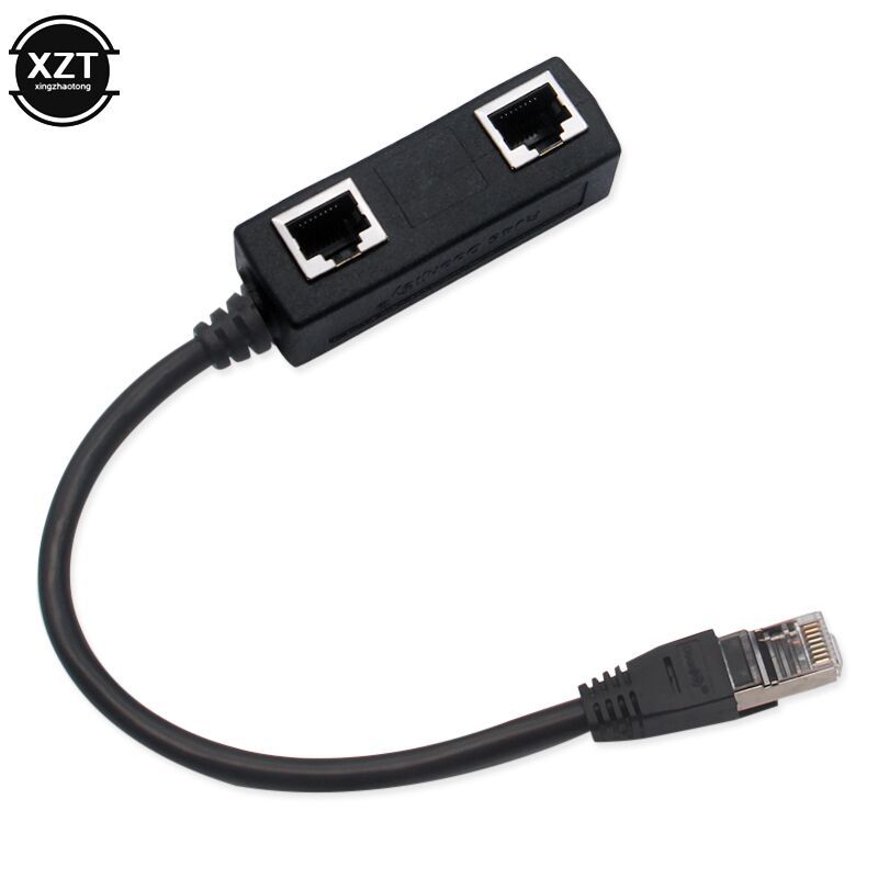 Factory direct sales of RJ45 extension cables, 1-to-3 network cable converters, 1-male and 3-bus network panel splitters Specification drawing