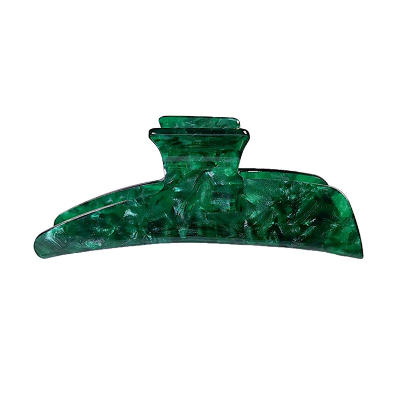 Laid-back style small hammer large acetic acid gripper, French green shark clip from South Korea, niche hair clip and gripper Item Picture