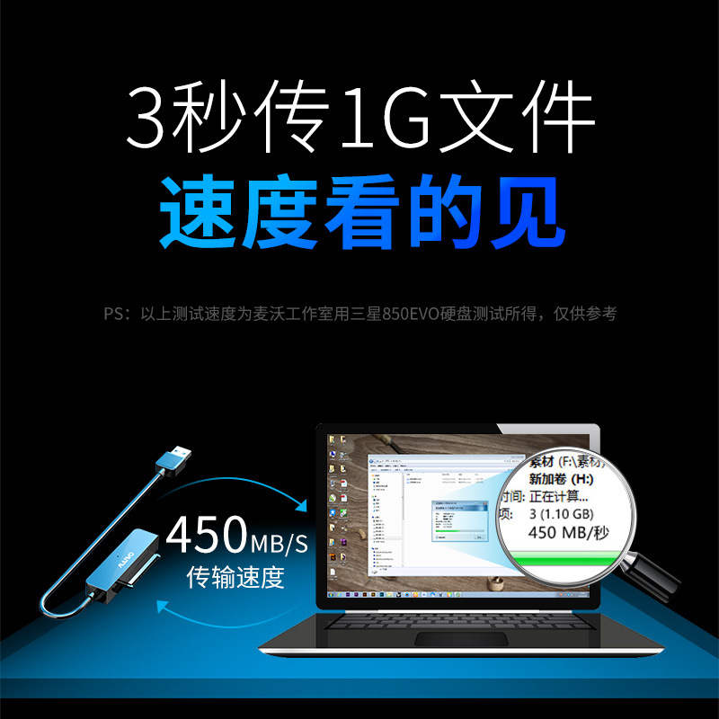 Maiwo hard drive enclosure usb adapter cable, external interface reader, notebook to portable hard drive Easy Drive Cable K104A details Picture