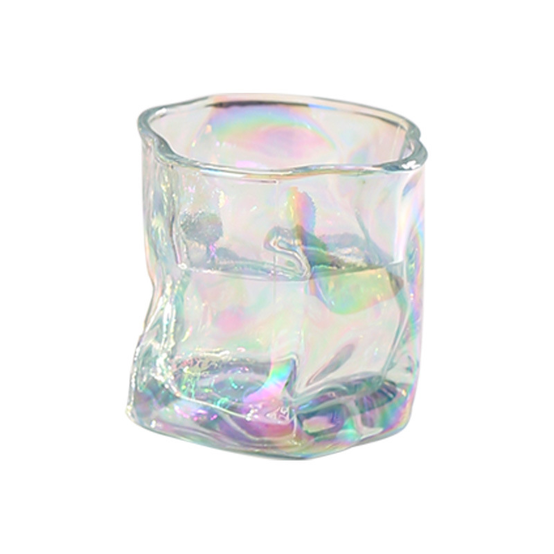 High-quality, aesthetically pleasing, irregular-shaped twisted glass, colorful whisky glass, thickened beer glass, twisted, internet-famous, high-quality glass water glass Application Scenario