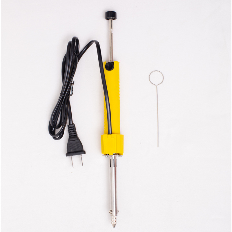 New product recommendation: External heating high-power soldering iron, dual-purpose soldering and suction, two-in-one industrial and household rubber handle solder suction device Specification drawing