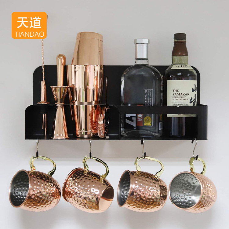 Cross-border stainless steel Moscow mule cup set, cocktail mixing set, family self-use shaker cup tools Specification drawing