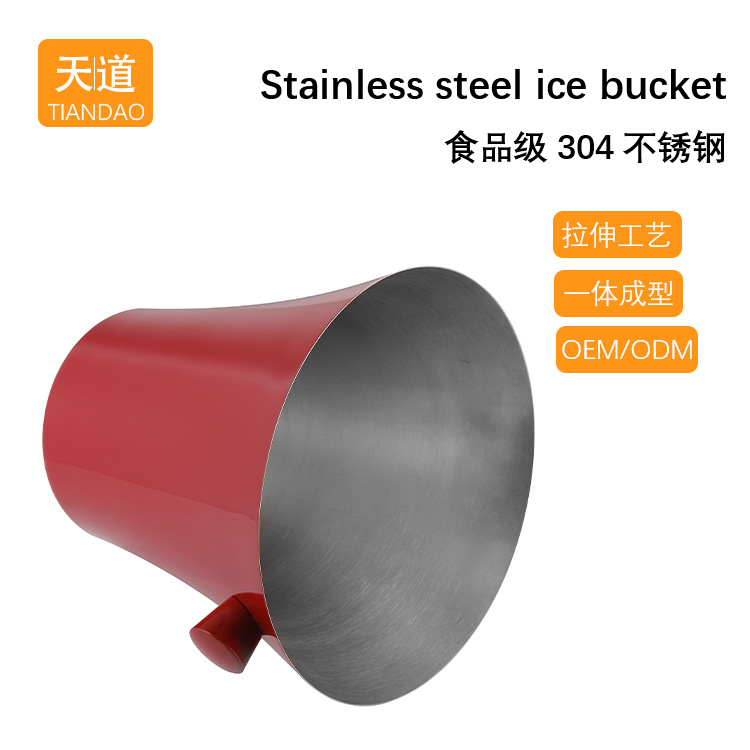 Cross-border stainless steel ice bucket 3L single-layer beer ice cube bucket, bar KTV red wine and champagne bucket, multiple capacity options available Specification drawing