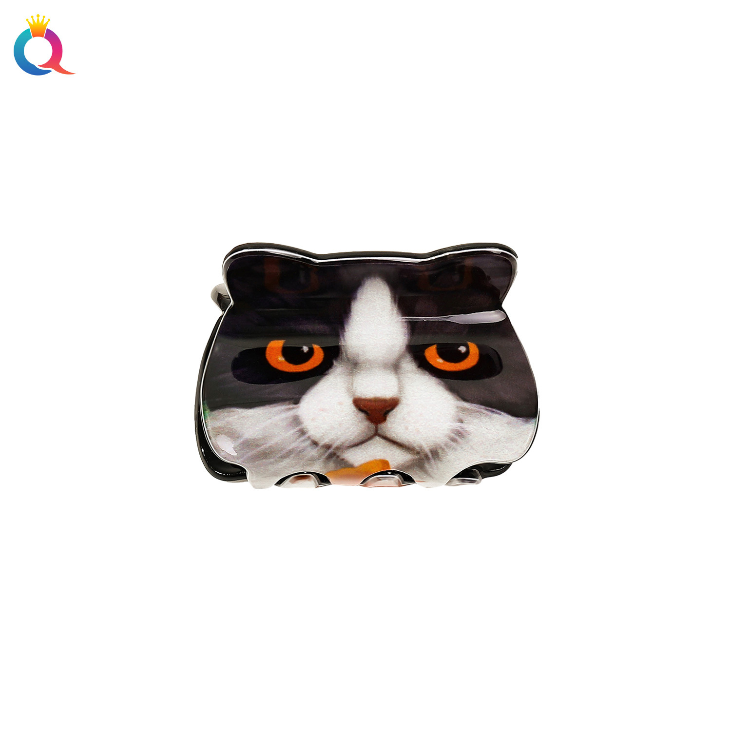 Qiyue Cross-border Animal hair clips, cute cat PVC scratch clips, shark clips, creative hair accessories, high-end women's headwear Application Scenario