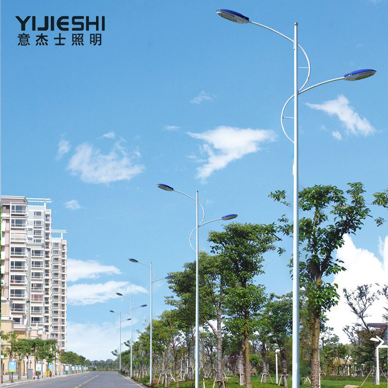 Zhongshan Yijieshi Street Lamp Manufacturer's LED outdoor high and low double-head municipal power supply municipal engineering road lighting street lamps Application Scenario