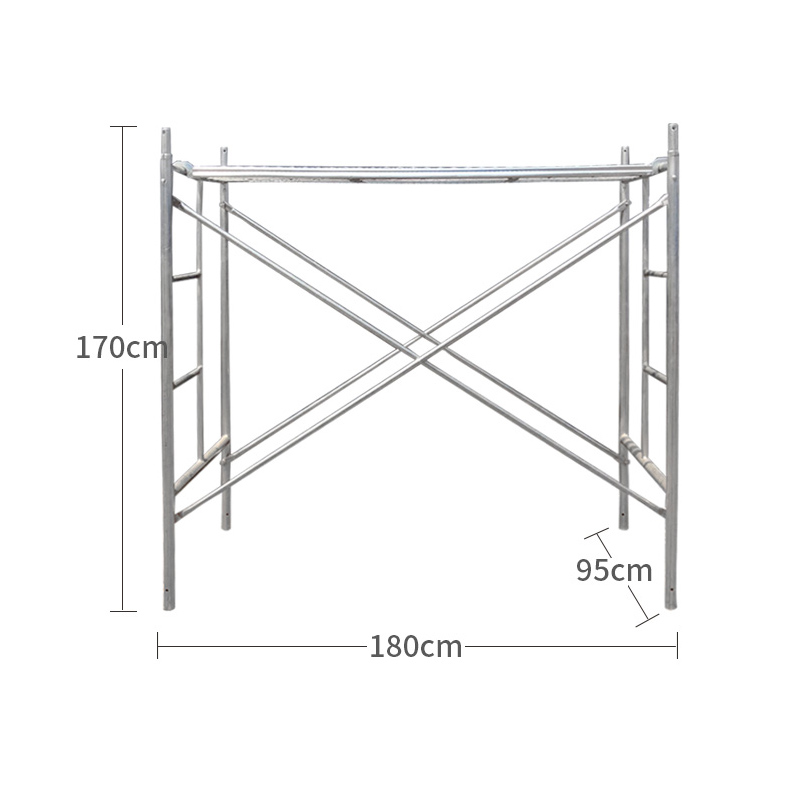 Galvanized scaffolding, movable frame, mobile hand and foot frame, steel pipe gantry frame, scaffolding factory direct sales, construction site decoration undefined