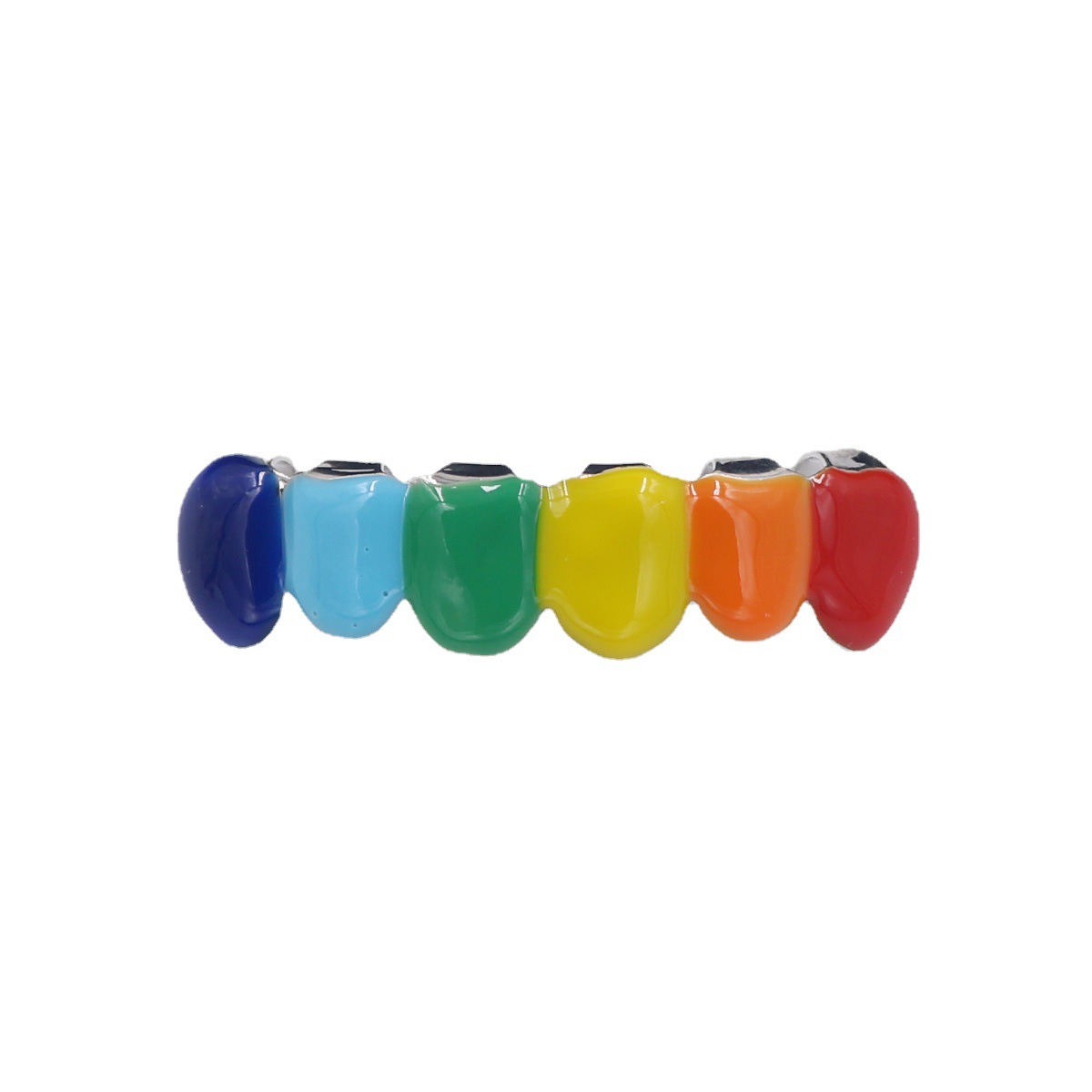 New and popular hip-hop braces with a European and American style that are selling well on Amazon, and colorful oiling teeth are supplied by HIPHOP manufacturers Specification drawing