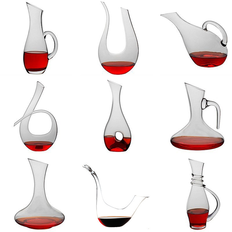 Thickened glass wine decanter, high-end glass wine divider, quick decanting, wine filtering and wine divider, household Item Picture