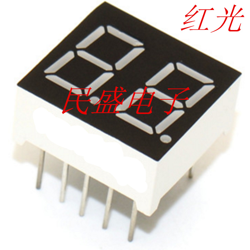 0.36-inch two-digit 2-digit digital tube high-brightness red 3621AS/BH co-positive and 3261BS/AH co-negative full figure