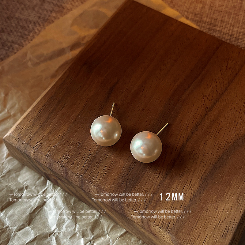 925 Silver Needle Shijia Pearl Earrings, Korean niche high-end earrings, versatile for commuting, high-quality earrings wholesale Application Scenario