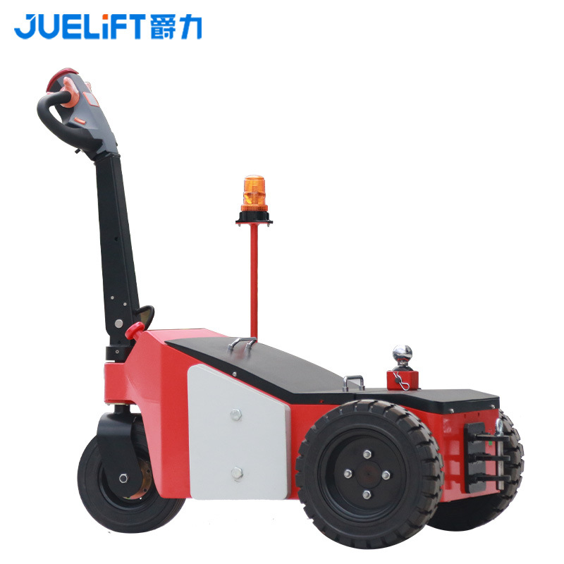 Jueli electric tractor 2-ton, 3-ton, 4-ton pedestrian towing forklift, tow hook, flatbed trailer, electric tractor details Picture