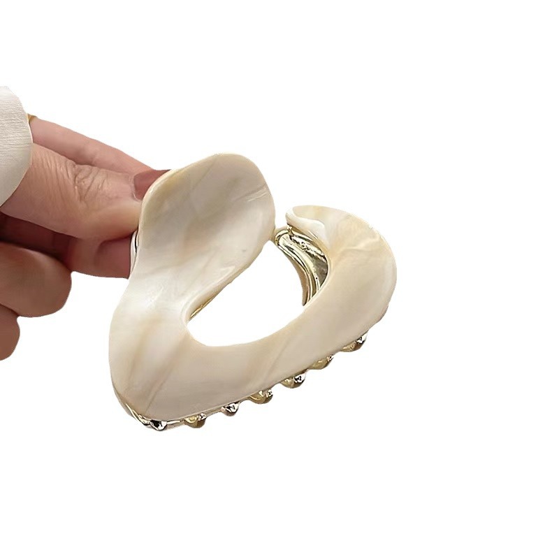2024 New style upgrade ~ Simple acetate hair clip, gripper, high-end metal clip headwear, shark clip at the back of the head Item Picture