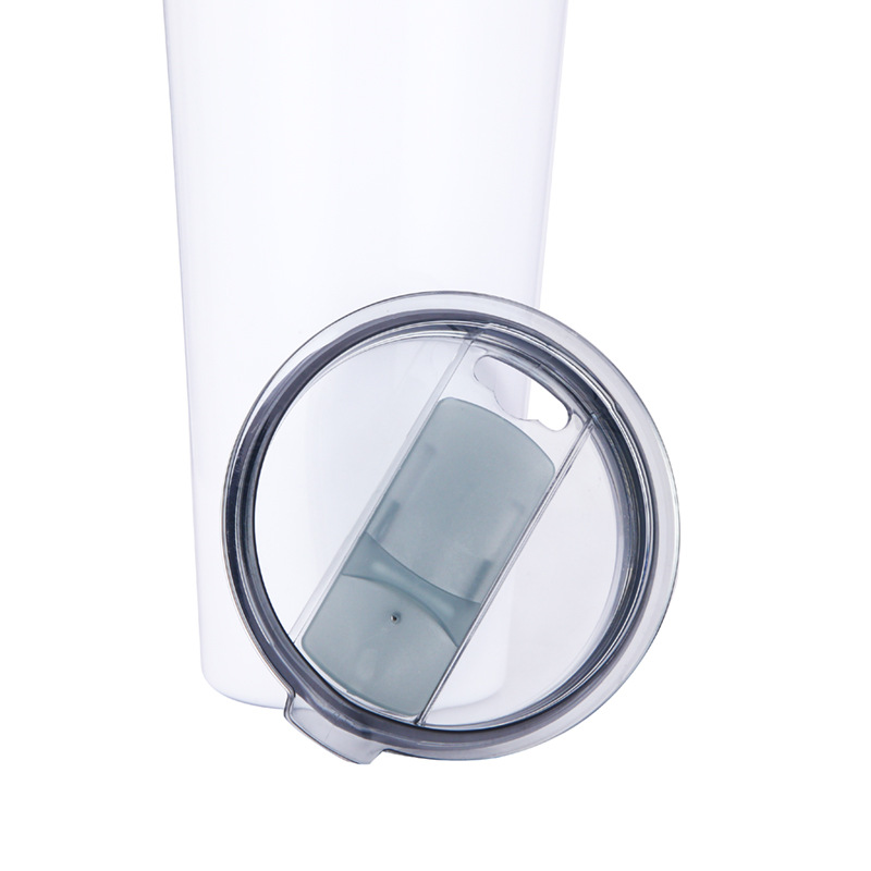 Cross-border double-wall thermal sublimation insulated cup, non-tipping figure, stainless steel vacuum straight tube straw lid cup, portable car cup Specification drawing