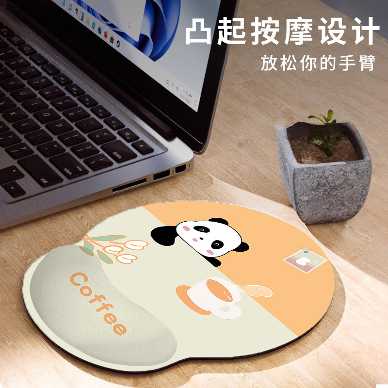 Kulomi Melody rubber wrist guard mouse pad Milk silk cute memory foam hand rest anti-slip and comfortable wholesale details Picture
