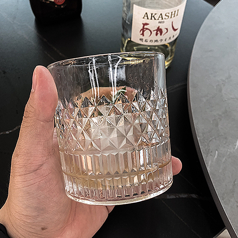 Wholesale of high-end transparent glass whisky wine glasses, brandy European-style wine glasses, glass cups and wine sets from manufacturers details Picture