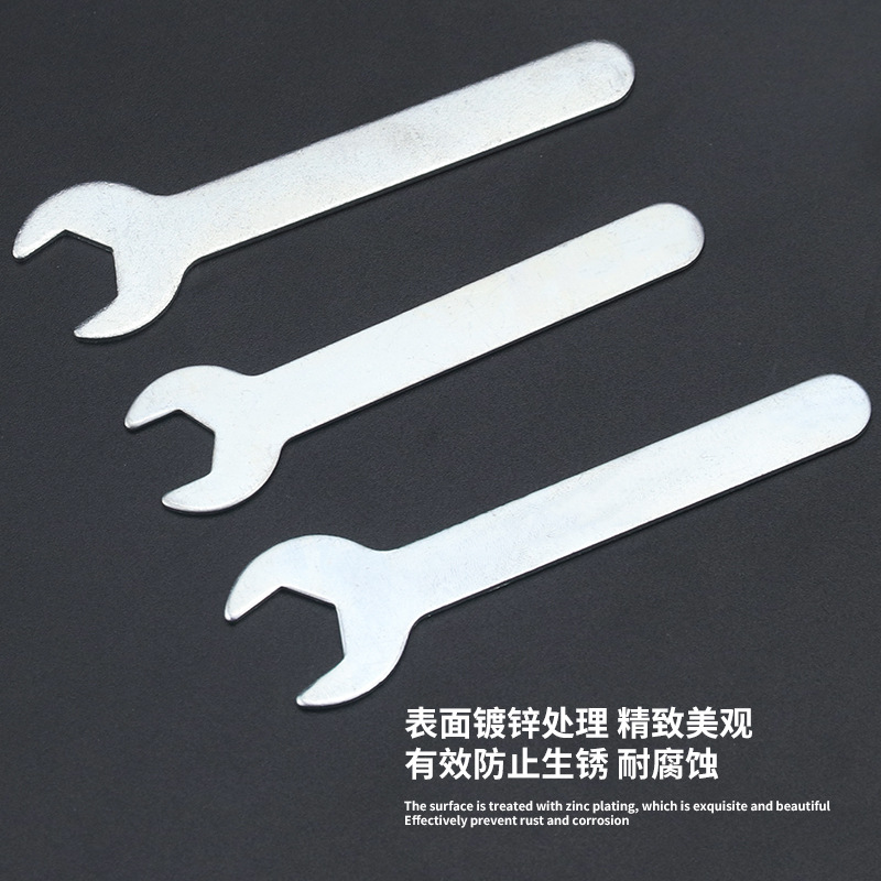 Factory wholesale of matching open-end wrenches, simple iron sheet wrenches, stamping single-head fixed wrenches, and furniture hardware tools details Picture