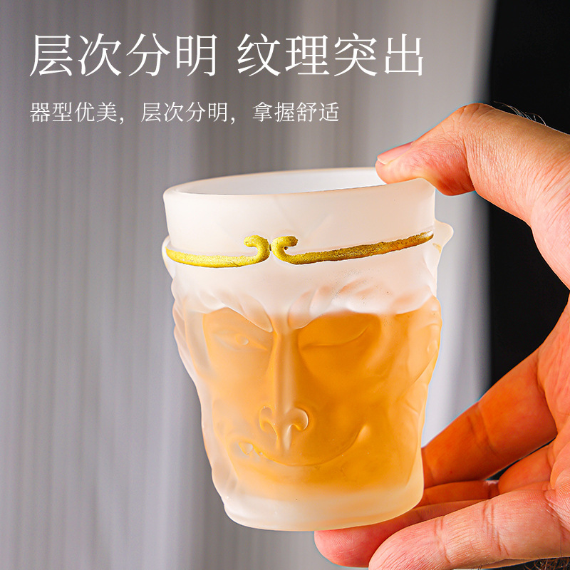 Wukong Cup, Sun Wukong Tea Cup, Internet-famous Glass Cup, Personalized Crystal Cup, National Trend Cup, Qitian Dasheng Master Cup details Picture