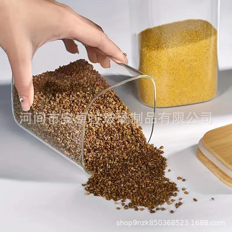 Cross-border exclusive food storage tank set for grains, noodles, spices, rice, coffee beans, kitchen storage, large capacity Application Scenario