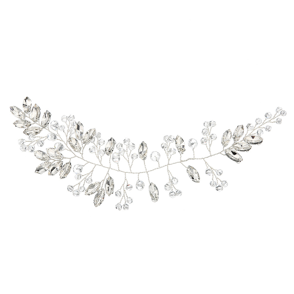 European and American brand headwear, crystal hair bands, hand-designed bridal accessories, water diamond hair bands, cross-border wholesale supply Item Picture