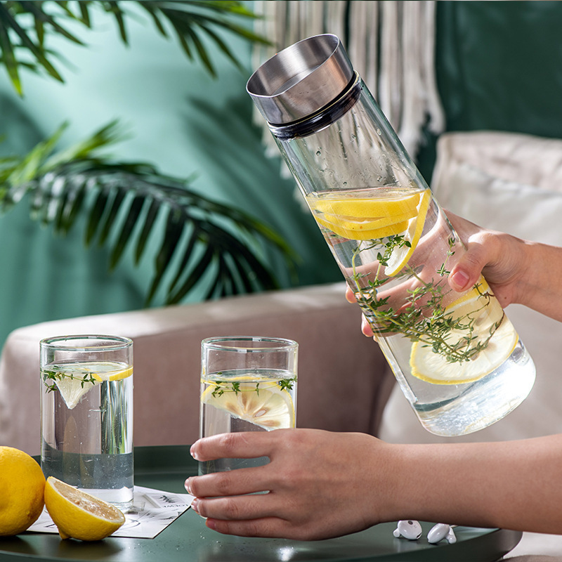 High borosilicate Danish kettle, household glass kettle, large-capacity boiling kettle, cooling kettle set, tea kettle, juice tying kettle Specification drawing