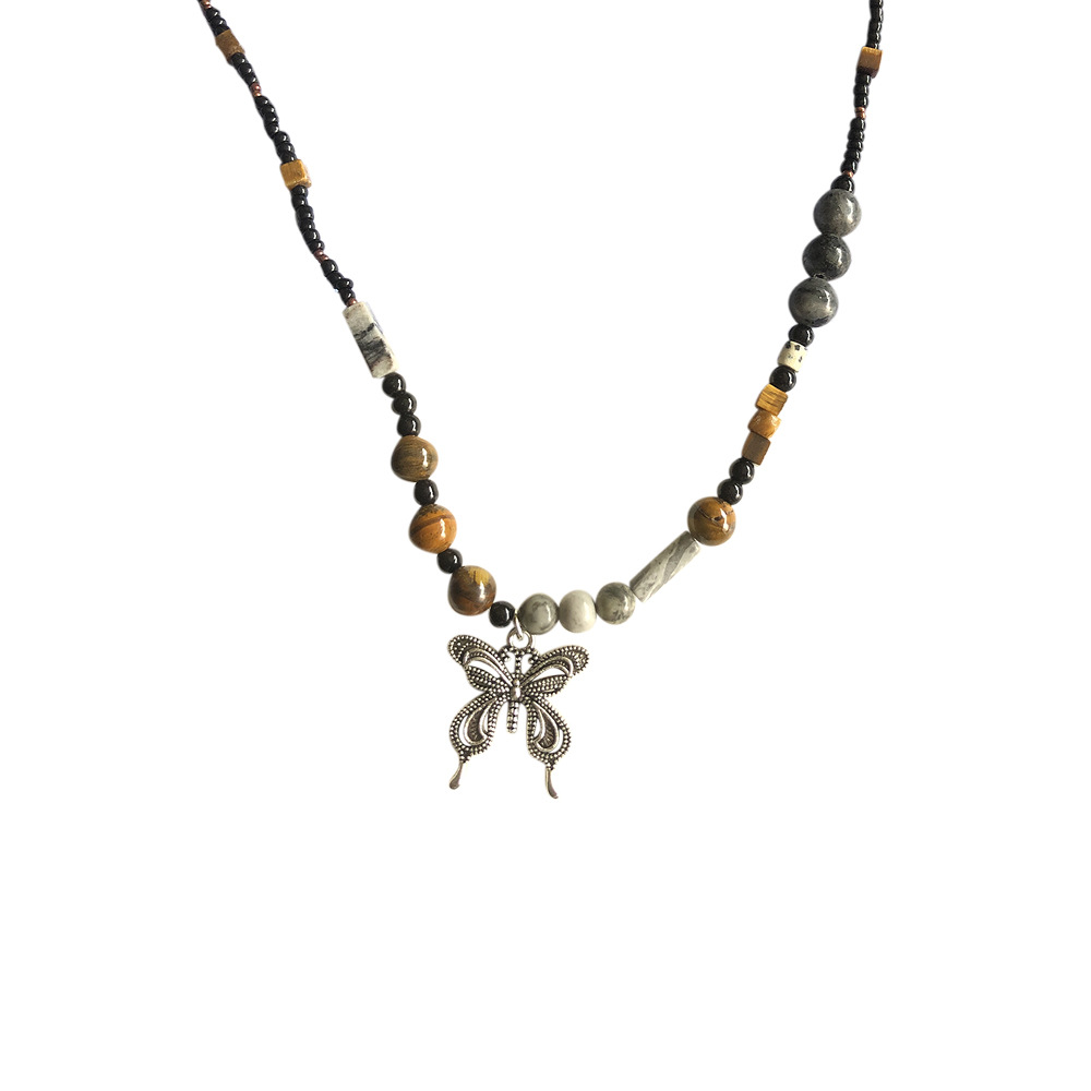 Chinese-style retro beaded necklace for women's spring and summer, a niche layered necklace design accessory with a sense of style, a new trendy accessory in 2023 Item Picture