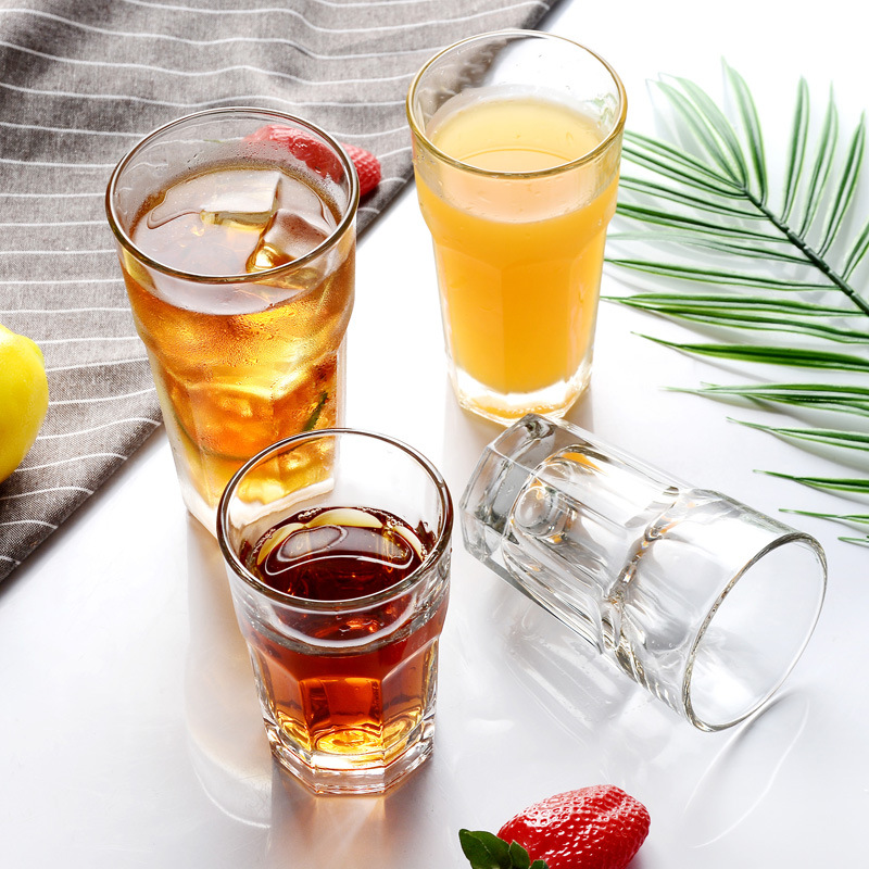 Acrylic plastic beer mugs, transparent, anti-drop, thickened and raised octagonal cups, commercial water cups for bars and KTVS, beverage cups details Picture