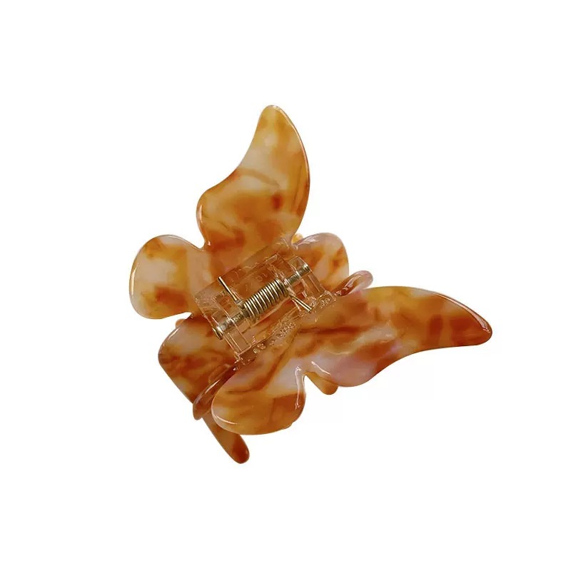 Super ethereal and romantic butterfly claw, French style acetate hair claw, back of the head clip, hair clip, hair accessory, headwear for women, spring and summer Item Picture