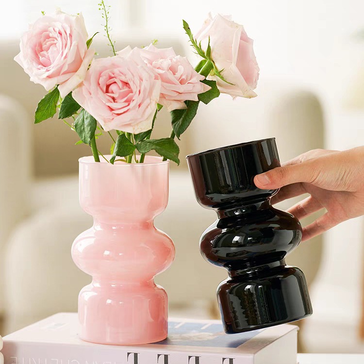 Creative irregular-shaped vases, irregular glass for home use, light luxury decorative items for living room dining tables, flower arrangements, hydroponic fresh flower vases Specification drawing