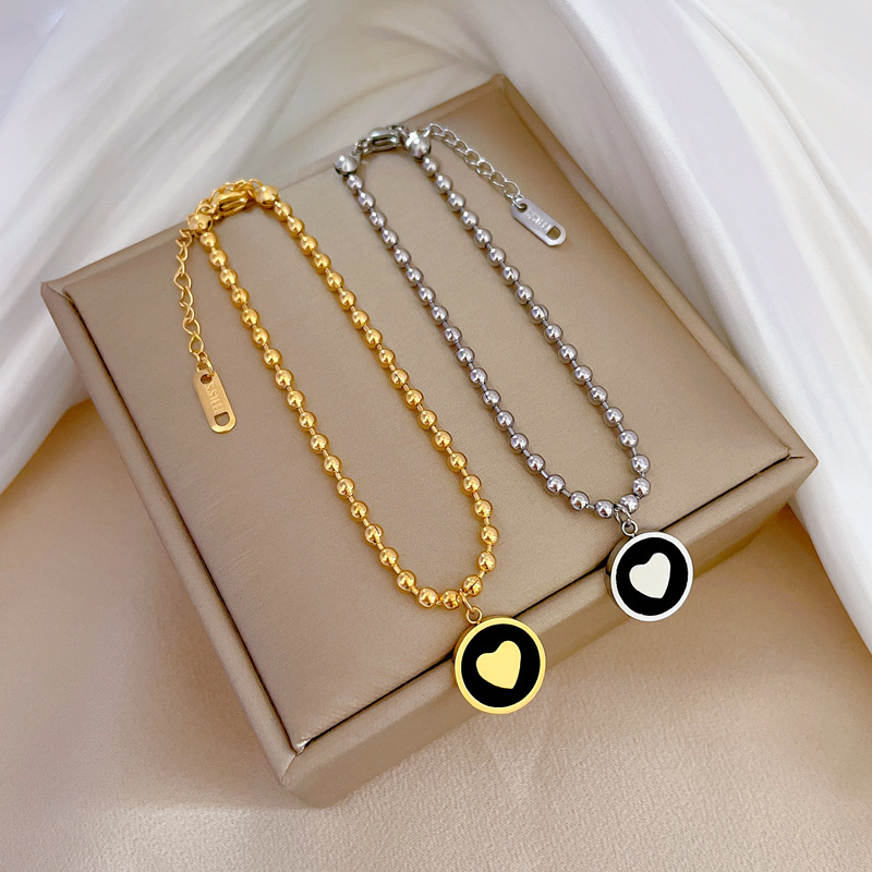【 All-titanium Steel 】 Elegant and simple, reassuring and lucky, minimalist chain bracelet, female Internet celebrity, retro best friend details Picture