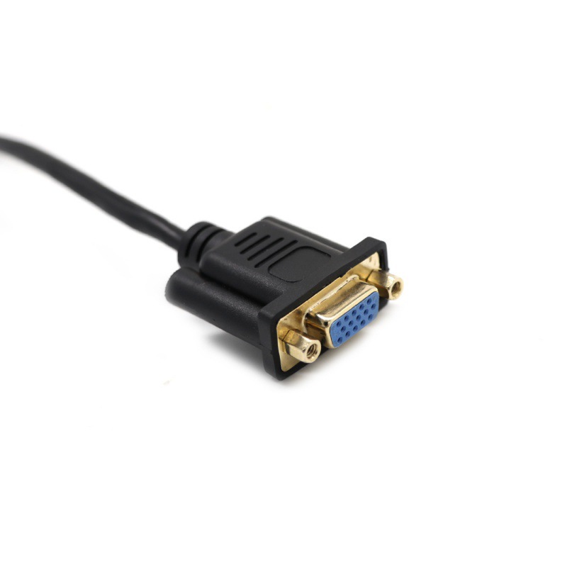 VGA female to RJ45 adapter cable, RJ45 to vga network cable connector, monitor to network cable vga extender Specification drawing