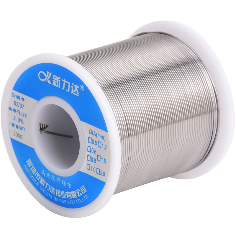 9P1E high-purity rosin core solder wire, lead solder wire 0.8mm, no-wash high-brightness solder wire, maintenance soldering 5 Item Picture